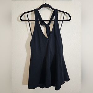 Torrid Black Cotton Blend Top